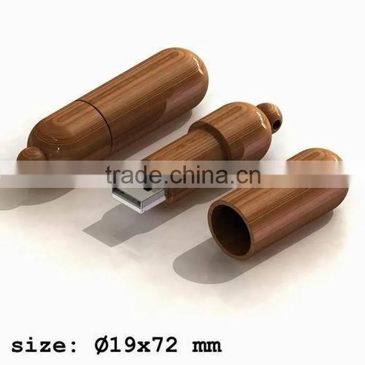 Round Wooden usb Pendrive 4GB/8GB/16GB/32GB Memory Flash Stick