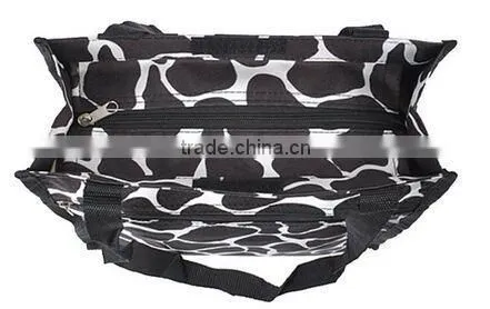 fashionable and light-weigh foldable tote bag with zipper