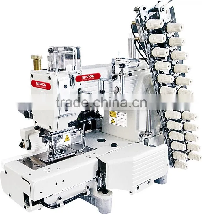 NP-4412P Cylinder-bed 12-needle double chain stitch sewing machine