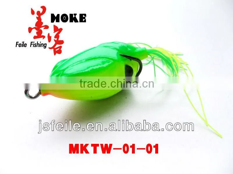 60MM popular color soft plastic frog lure