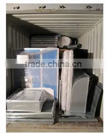 4-fold main door spray booth, spray booth drive through