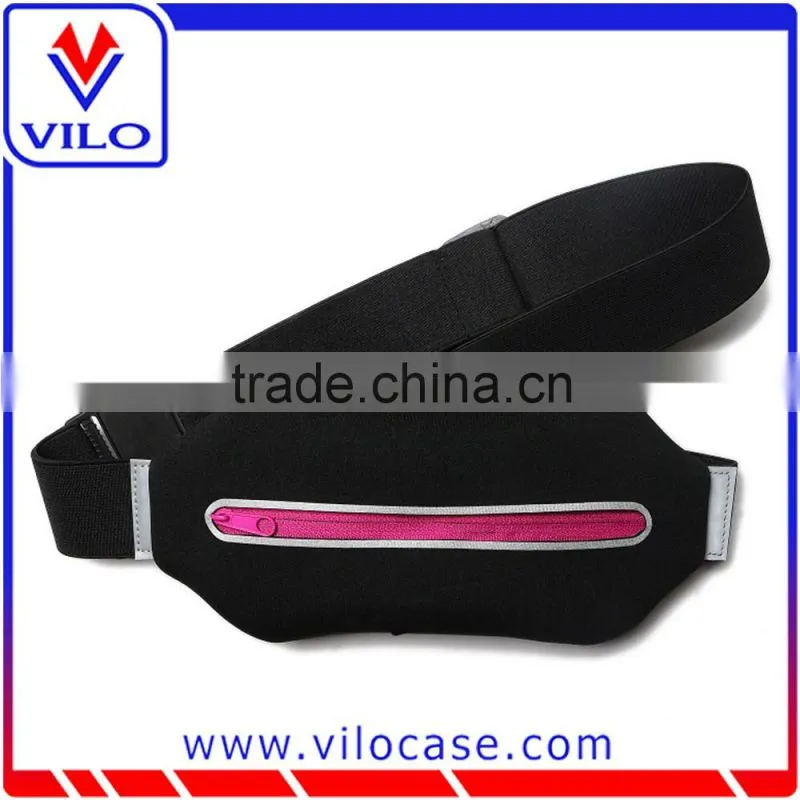 Neoprene sports waist running belt single pocket waist bag
