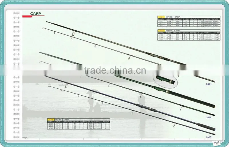 China Manufacturers Pure Carbon Material Carp Fishing Rod