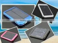 High efficiency 5000mAh solar charger for mobile phone,camera, MP3/MP4 player etc