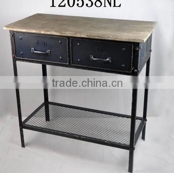 Industrial style vintage table for home furniture