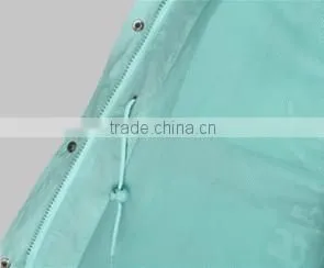 Raincoat Polyester Cycling Rain Jacket with Concealed Hood