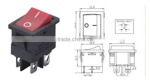 Single Pole 120v rocker switch