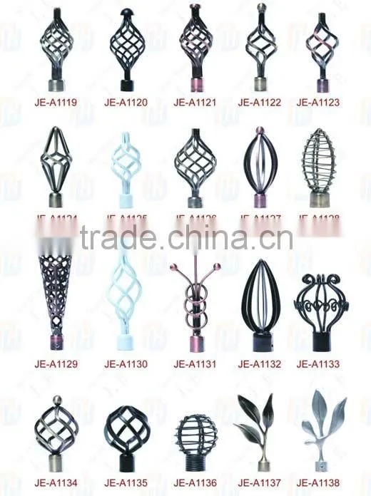 Curtain accessories for curtain rod,curtain finial