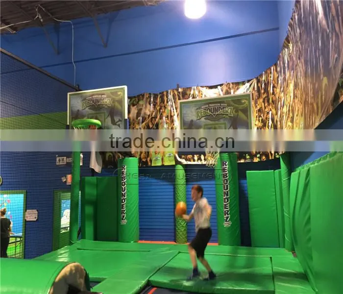 Cheer Amusement Basketball indoor Trampoline Bed Big Trampoline Park