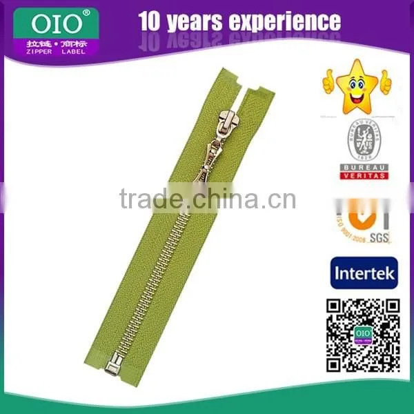 OIO Wholesale No3 Close-end Rose Gold Metal Zipper For Garment