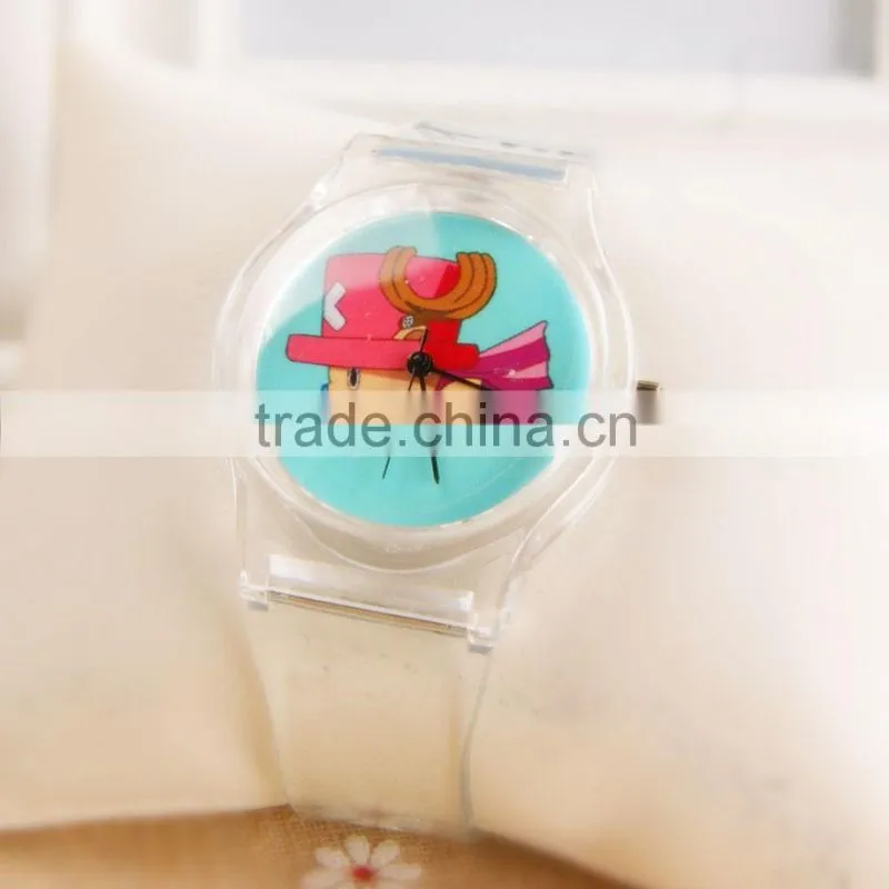 Stock!Fashion High Quality New Arrival Cheap Simple Transparent Plastic Wrist Watch for Gift