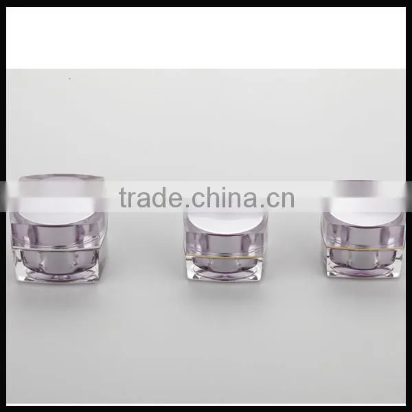 15g, 30g, 50g square acrylic cosmetic jar for skincare