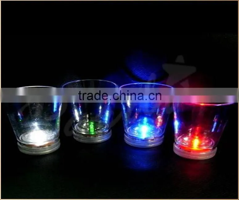 2OZ LED liquid activated light up shot glasses