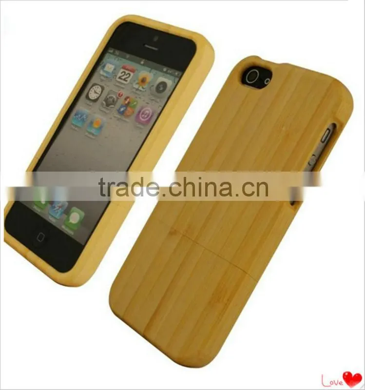 Eco-friendly real wooden phoe cover