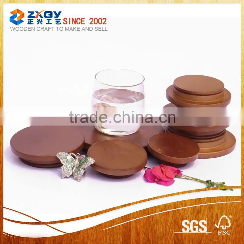 Best quality jar wooden bamboo lid for soy candles
