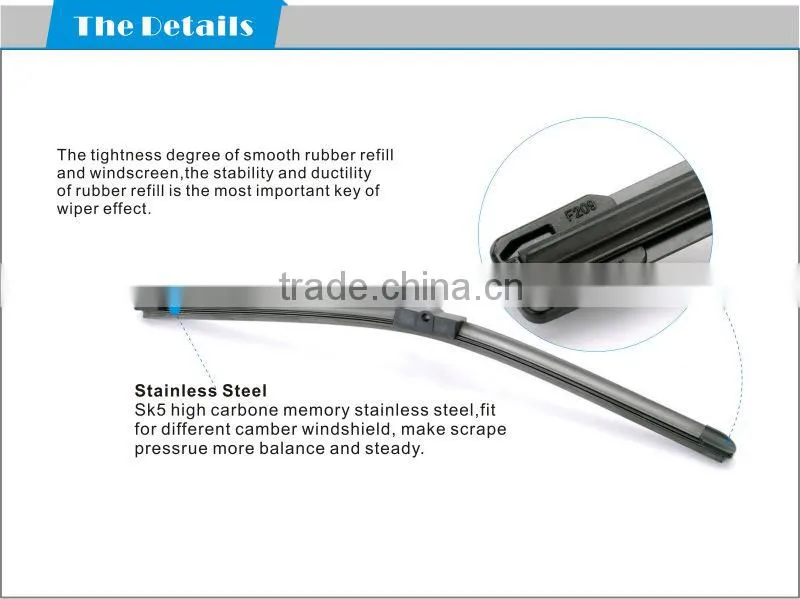 auto parts wiper blade chatter-free and no-noise