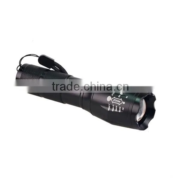 E17 XM-L T6 2000 Lumen Zoomable and Waterproof LED Flashlight
