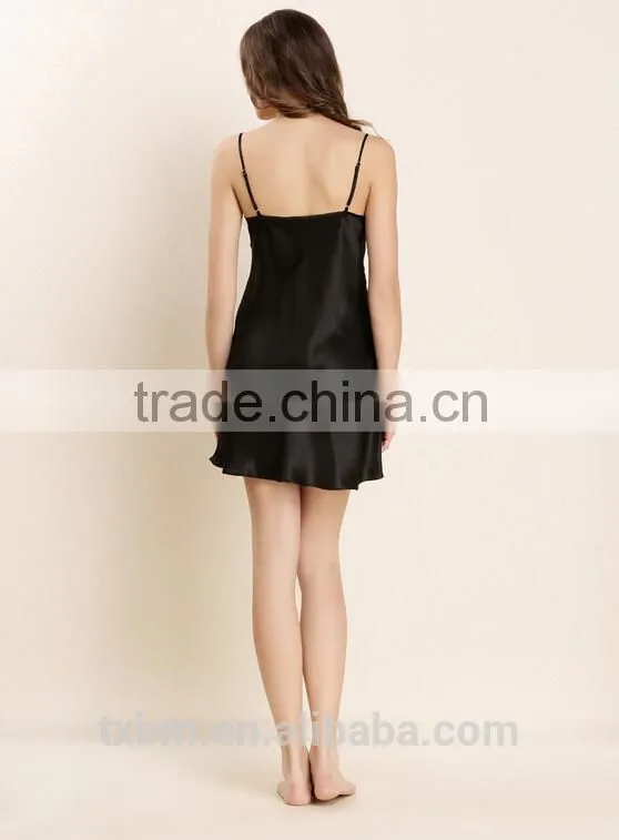 Sexy Lady Sleeveless Silk nightgown