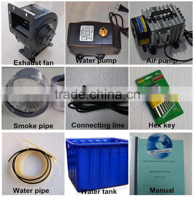 600*400mm wedding card Co2 laser cut machine for small business