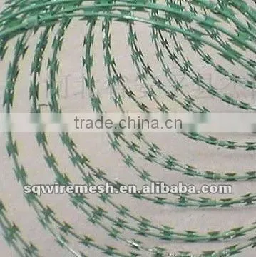 PVC coated razor barbed wire(Anping Factory)