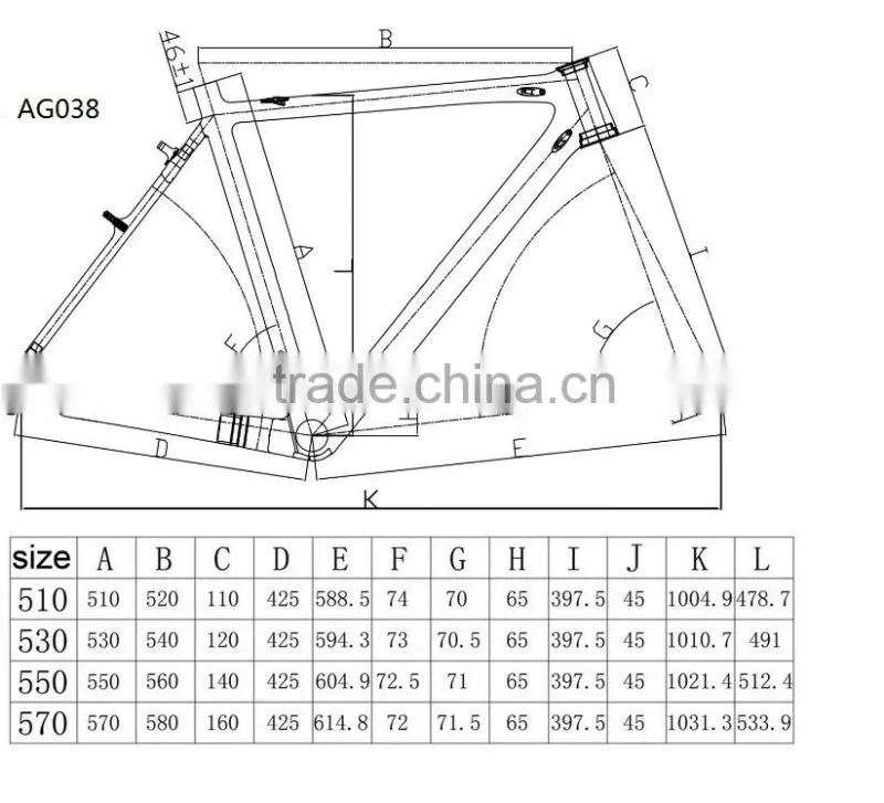 Carbon cyclocross bike frame, T700 carbon fiber frame, chinese cx frame V brake , cyclocross bike ISP frame