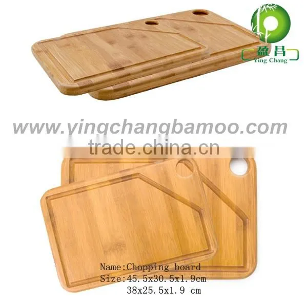 Custom bamboo vegetable cutting board