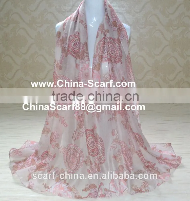 Wholesale viscose flower fashion scarf