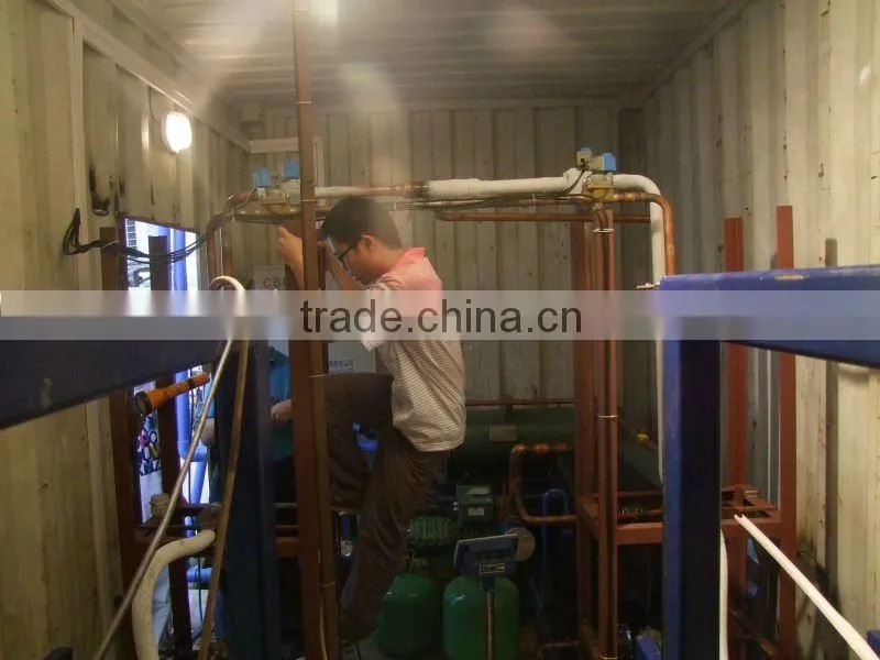 Top quality CE approved containerized block ice machine for sale