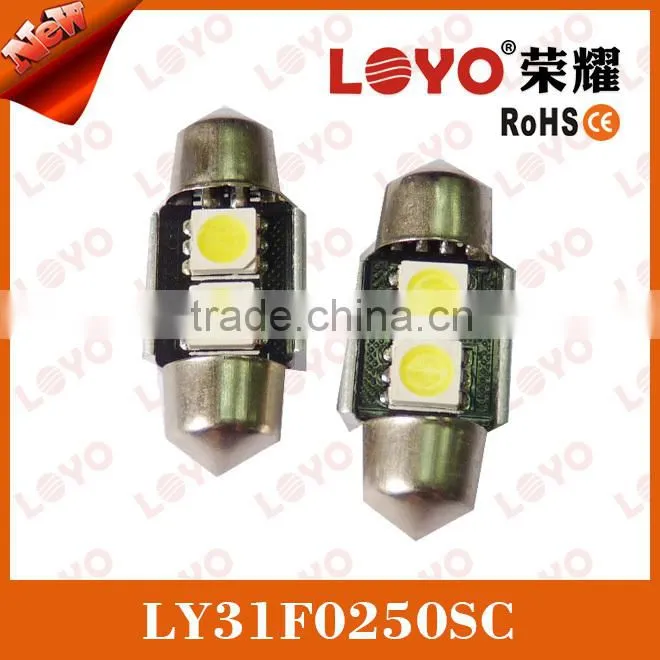 12v festoon led 2*5050 SMD multi color canbus festoon led light
