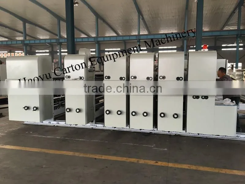Automatic High-speed Flexo Printer Slotter Die-cutter Stacker Machine