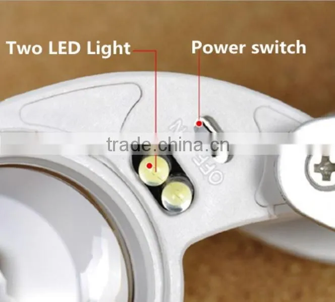 LED UV Illuminated Folding Loupe Jeweler Magnifier