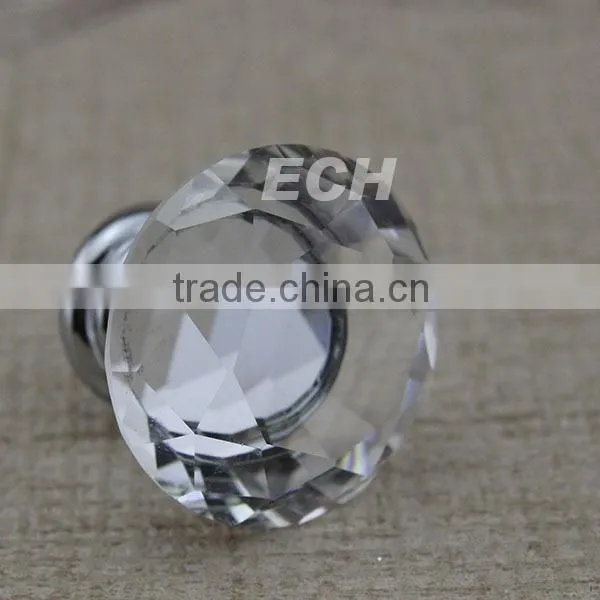 China supplier ECH zinc crystal cabinet knob