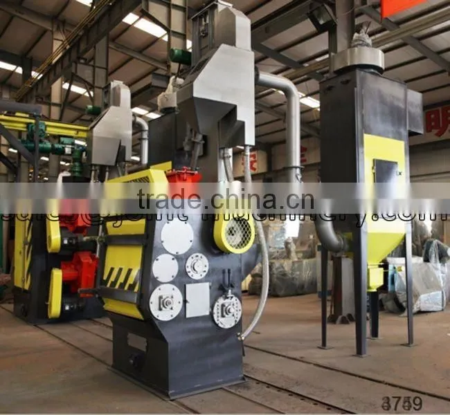 tumble belt type shot blasting machine/ casting surface cleaning machine
