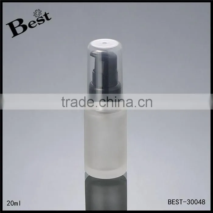20ml lotion glass bottle china supplier pump glass bottle