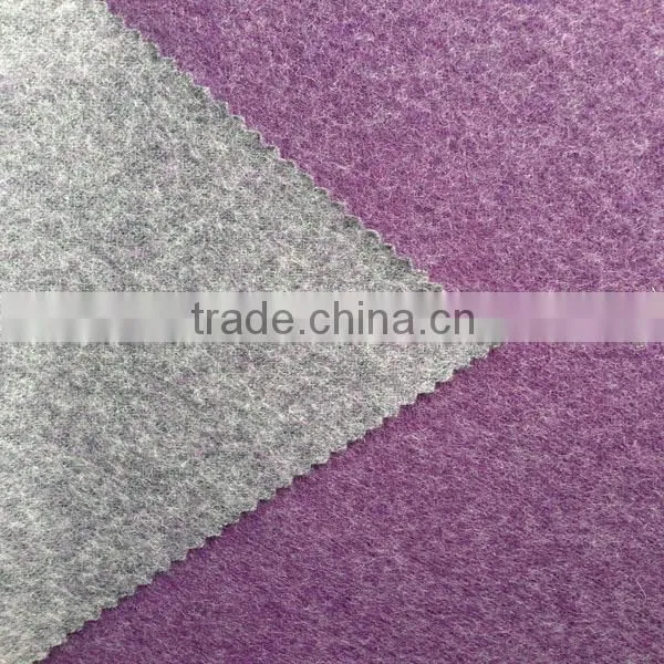 Soft 100% polyester double knit fabric for men's sweater