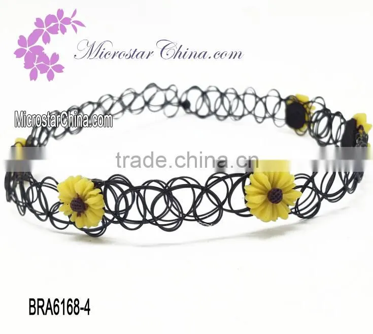 IN STOCK Vintage Silver Black Real Leather Cord Charm Simple Choker Necklace