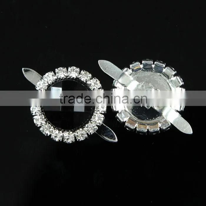 Top Seller Cheap Black Round Embelishments for Decoration 2308B02
