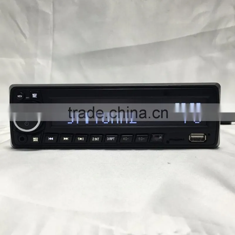 12v 24v Fixed panel car mp3 player with FM AM radio USB micro SD aux-in , full view big lattice LCD displayer ,bluetooth
