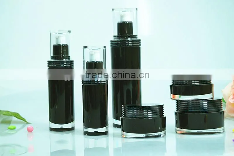 Acrylic packaging cosmetique cream bottles and jars