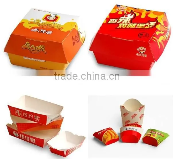 NEW PRODUCT!QH-9905 Burger box making machine