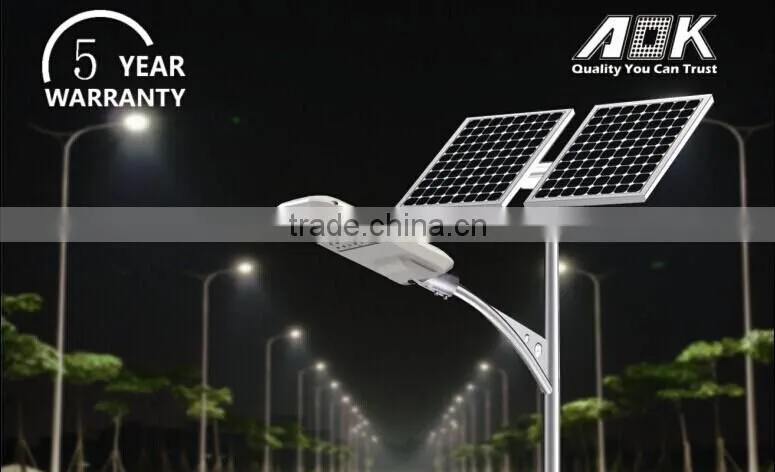 TUV GS CE ROHS IK10 TM21 SAA UL DLC 20W 50W 100W 150W Outdoor Garden LED Solar Street Light