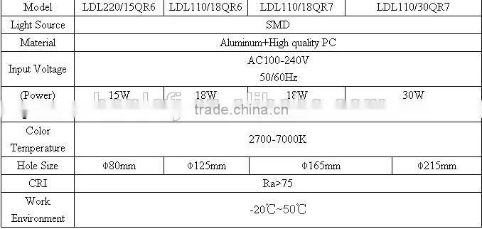 High quality LED canister light