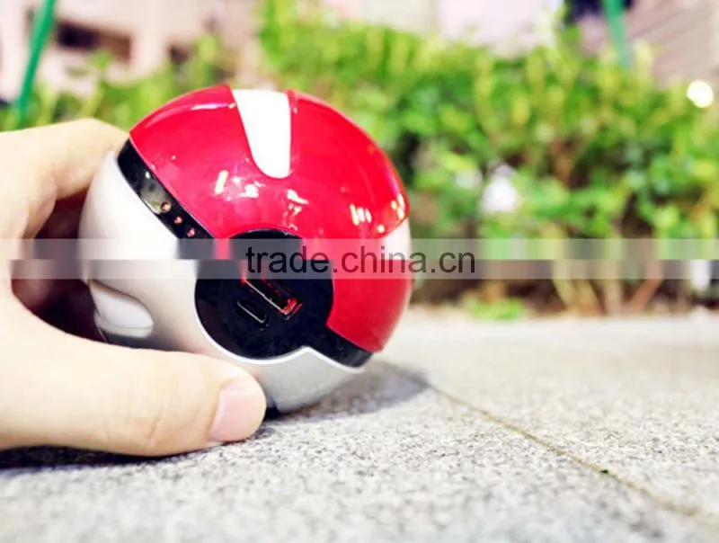 Ifeel Factory Spot sales 10000mah Pokemon Poke Ball rohs power bank with LED light