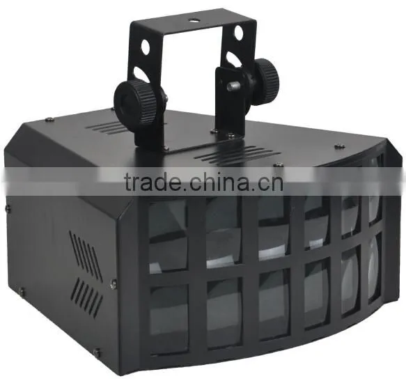 Sound active auto dual derby 4x3w RGBA LED disco stage effects