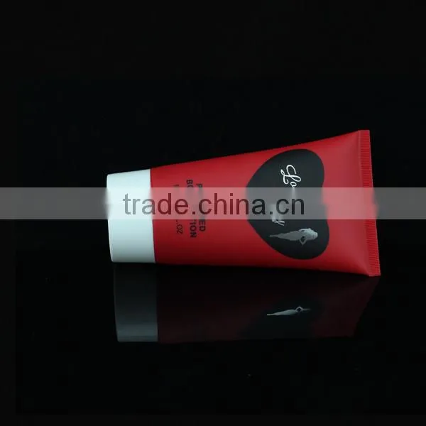 150ml RED packing tube for body lotion with PP cap