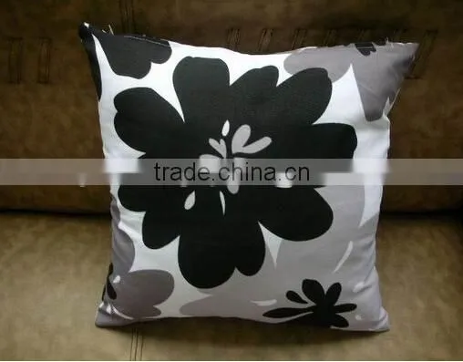 cotton cavas custom silk screen printed plain sofa cushion