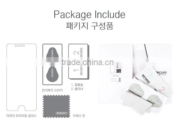 Ultra-thin 0.26mm 9H 2.5D Mercury Goospery Premium Tempered Glass Screen Protector For iphone 6 6s