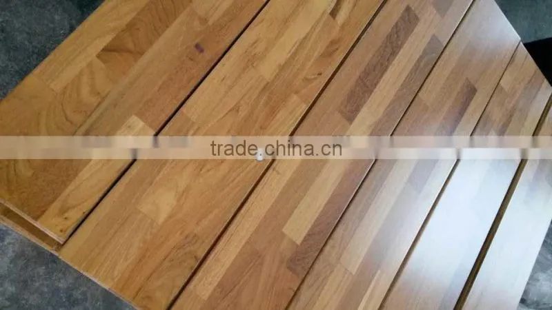 Finished Burma Teak Parquet Solid Wood Flooring