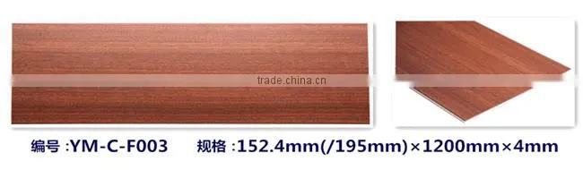 Indoor decorative Wood Grain Click WPC Flooring tiles