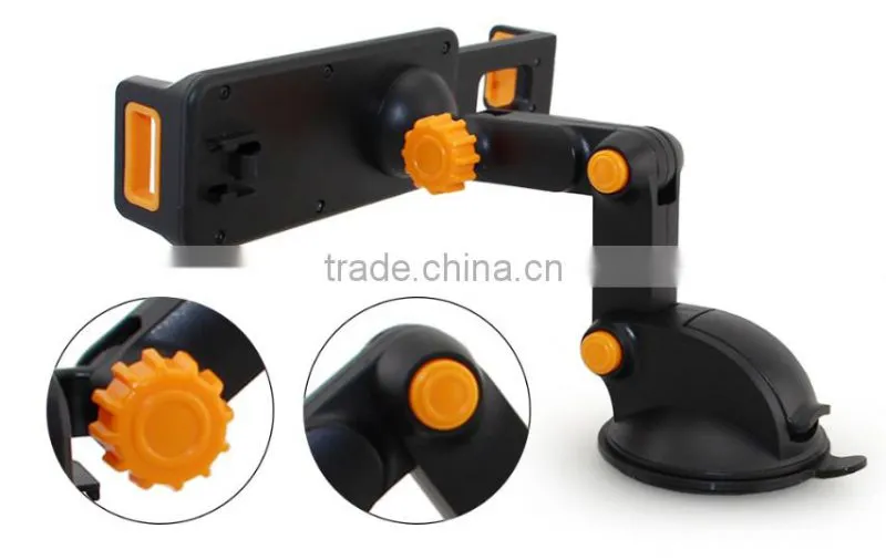 Sunction mobile phone cradle car mount holder, car seat cup holder for iPad Mini/glaxey tab